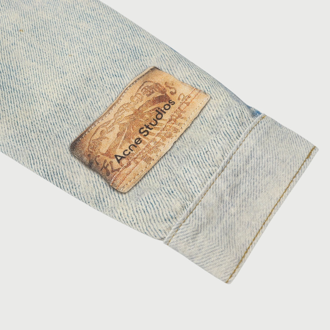 Veste En Jean à Imprimé trompe-l'œil Acne Studios