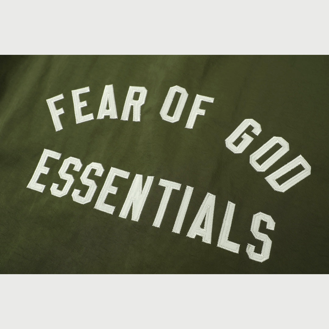 Veste de coach à capuches Fear of God Essentials