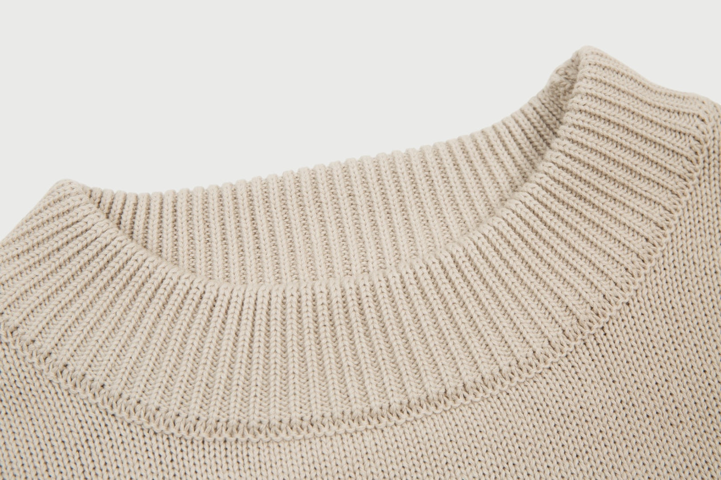 Pull en laine logo blanc Ami Paris