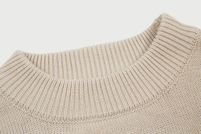 Pull en laine logo blanc Ami Paris