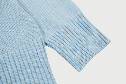 Pull en laine logo blanc Ami Paris