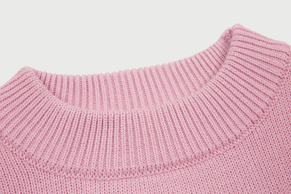 Pull en laine logo blanc Ami Paris