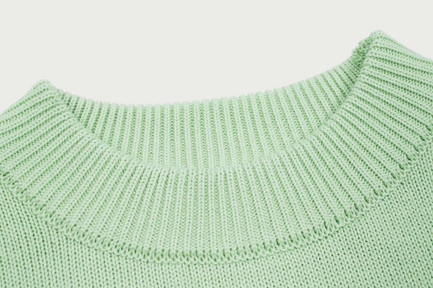 Pull en laine logo blanc Ami Paris